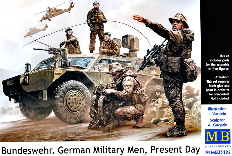 1/35 Bundeswehr. German military men, Present day - Hobby Sense