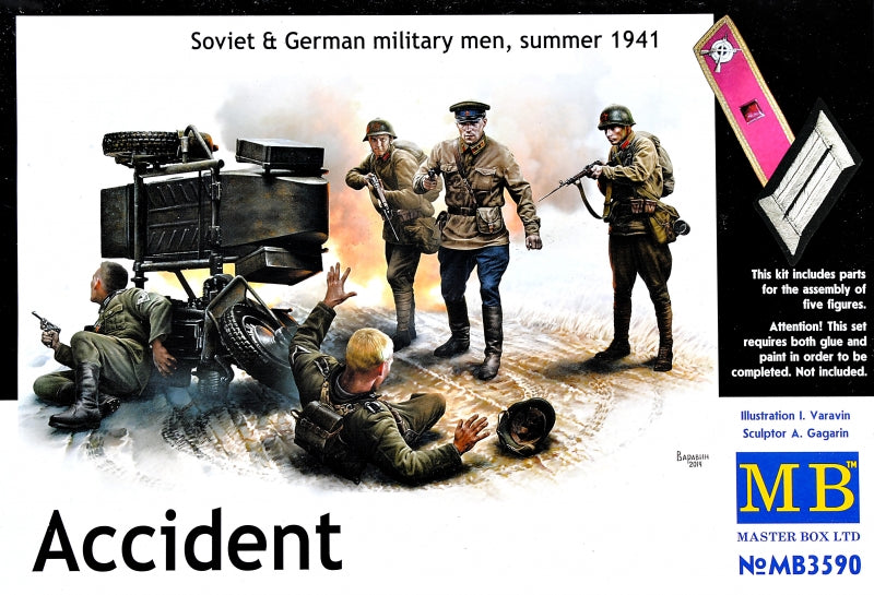 Accident. Soviet & German military men, summer 1941 - Hobby Sense