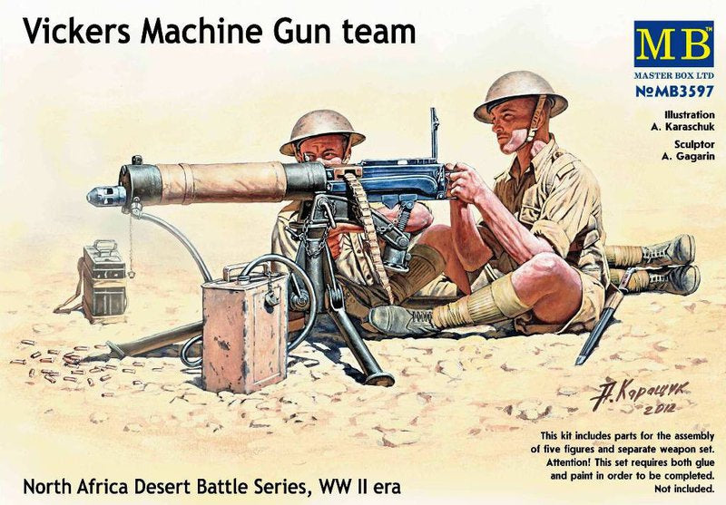 Vickers machine-gun crew, Desert battles series - Hobby Sense