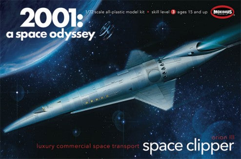 1/72 2001 Space Odyssey: Orion III Space Clipper Luxury Commercial Space Transport - Hobby Sense