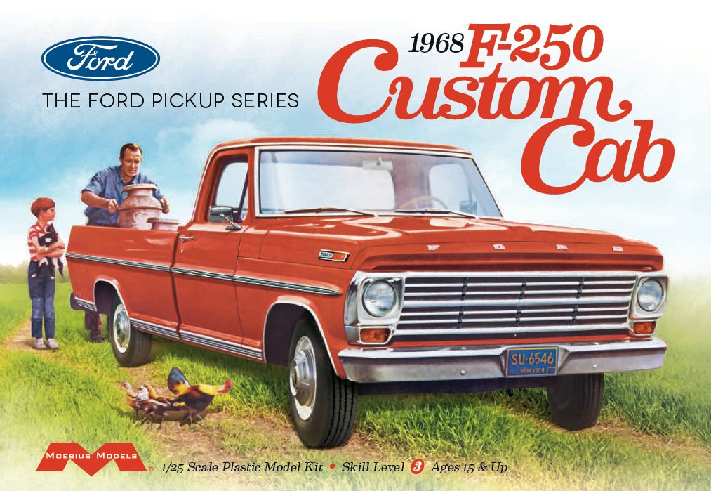 1/25 1968 Ford F250 Custom Cab Pickup - Hobby Sense