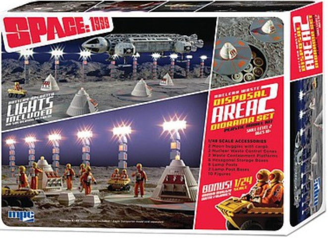 1/48 Space 1999: Nuclear Waste Area 2 Diorama Set w/1/24 Moon Buggy - Hobby Sense