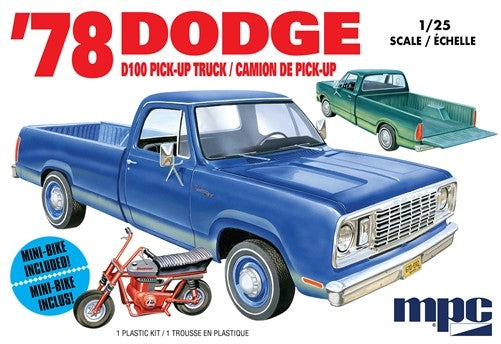 1/25 1978 Dodge D100 Custom Pickup Truck - Hobby Sense