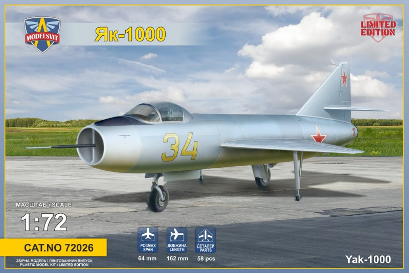 Yakovlev Yak-1000 Soviet supersonic demonstrator - Hobby Sense
