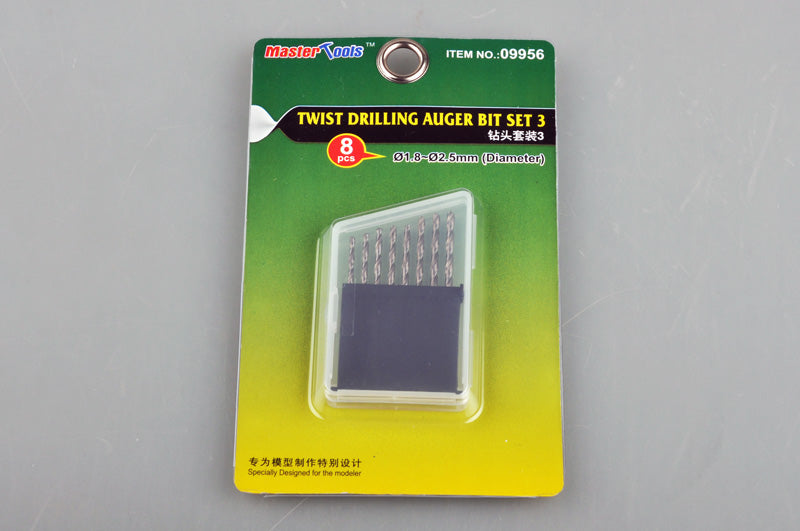 Twist Drilling Auger Bit Set 3 (8 pcs 1.8-2.5 mm) - Hobby Sense