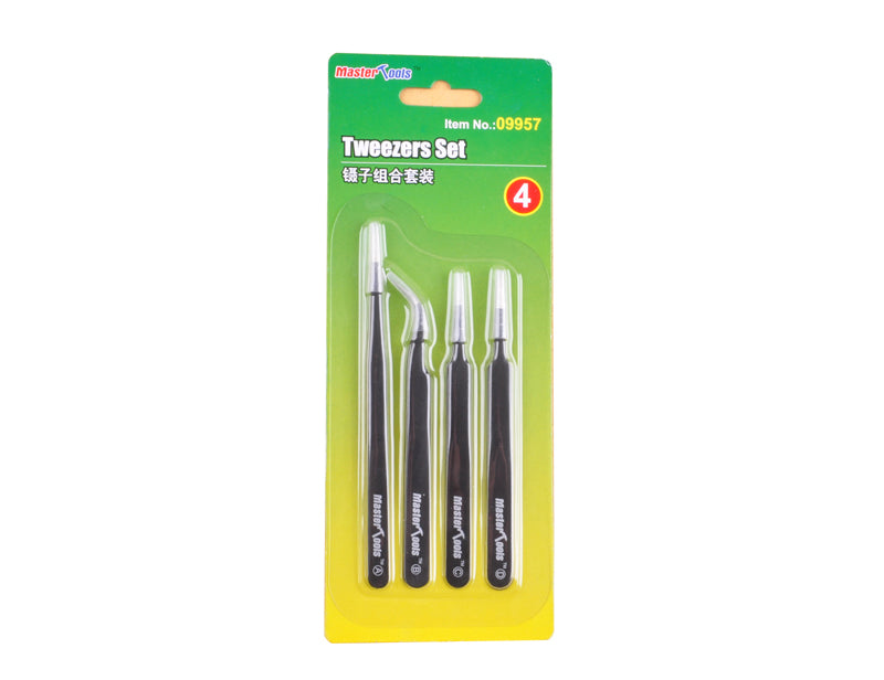 Tweezers set (4) - Hobby Sense