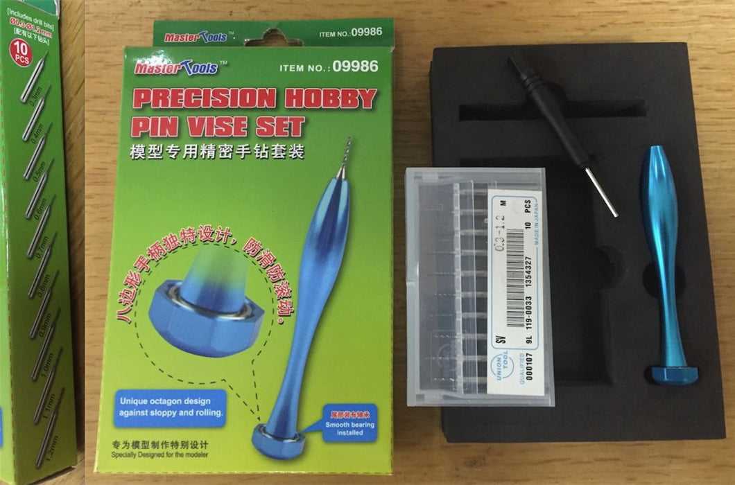 Precision Hobby Pin Vise Set (0.3-1.2mm) - Hobby Sense