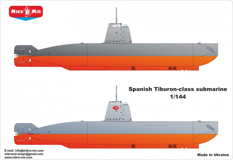Spanish submarine Tiburon - Hobby Sense