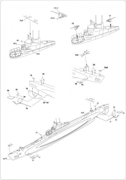 Soviet WWII submarine class SHCH series V - Hobby Sense