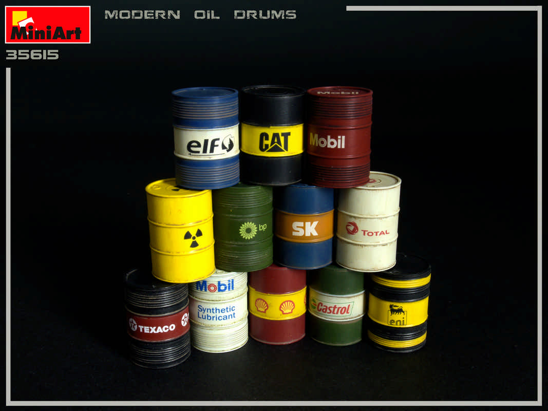 1/35 Modern Oil Drums 200L - Hobby Sense