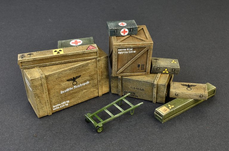1/35 Wooden Boxes & Crates - Hobby Sense