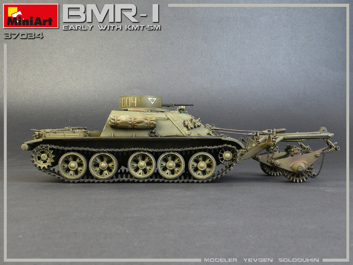 1/35 BMR-1 Early Mod. with KMT-5M Mine Clearing Armored Vehicle - Hobby Sense
