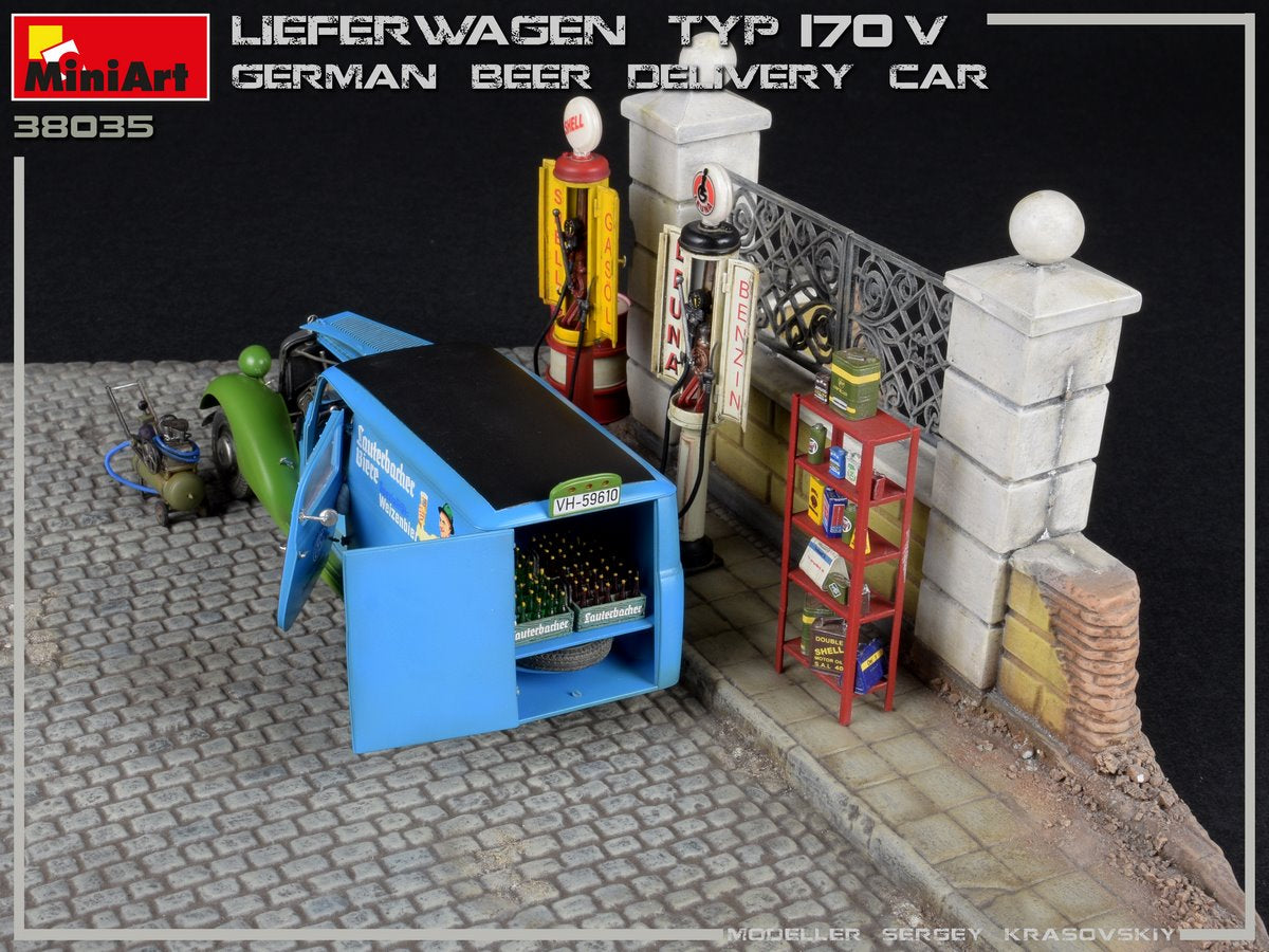1/35 Lieferwagen Typ 170V German Beer Delivery Car - Hobby Sense