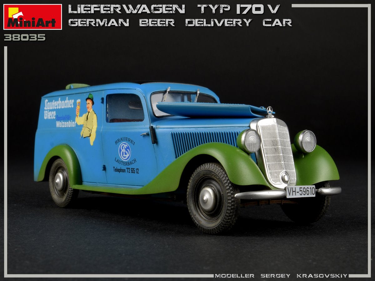 1/35 Lieferwagen Typ 170V German Beer Delivery Car - Hobby Sense