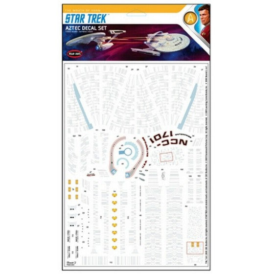 1/1000 Star Trek Wrath of Khan USS Enterprise & USS Reliant Aztec Decals - Hobby Sense
