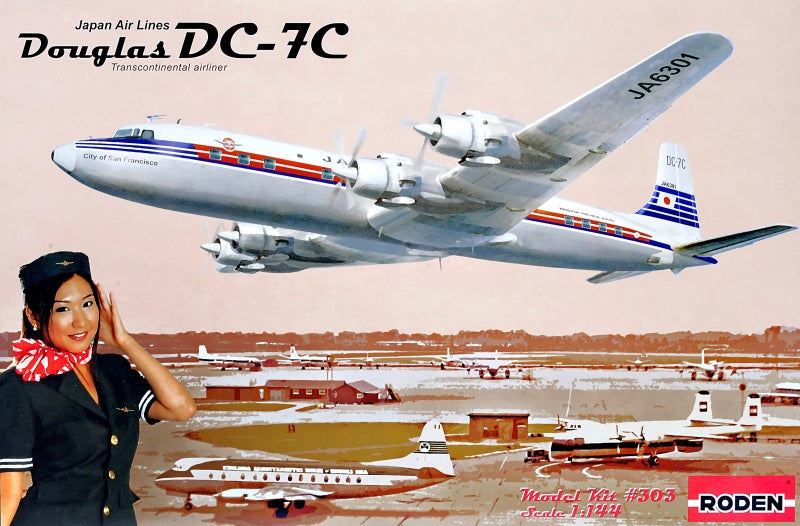 1/144 DC-7C Japan Air Lines - Hobby Sense