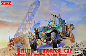 British armored car Pattern 1920 Mk.II (modified with sand tyres) - Hobby Sense