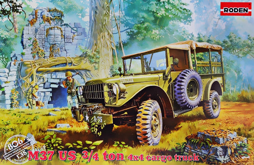 1/35 M37 US ¾ ton 4x4 cargo truck - Hobby Sense