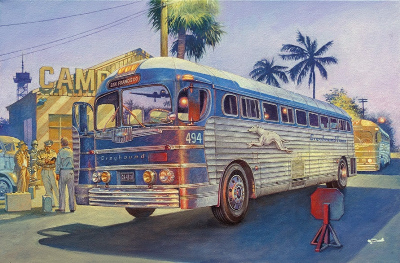 1/35 1947 GMC PD3751 Silverside Greyhound Bus - Hobby Sense