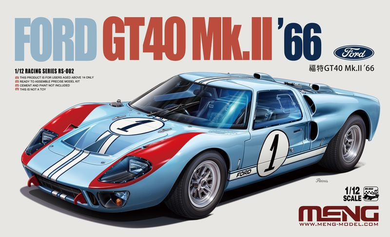 Ford GT40 MK II 1:12 スケールモデル 1/12 Ford GT40 Mk.II '66 | Hobby Sense