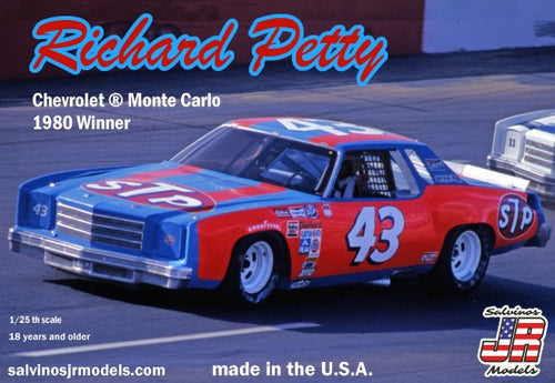 1/25 Richard Petty #43 Chevrolet Monte Carlo 1980 Nashville Winner Race Car - Hobby Sense