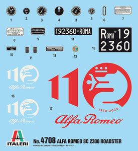 1/12 Alfa Romeo 8C 2300 Roadster - Hobby Sense