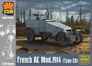 1/35 French Armored Car Mod. 1914 (Type ED) - Hobby Sense