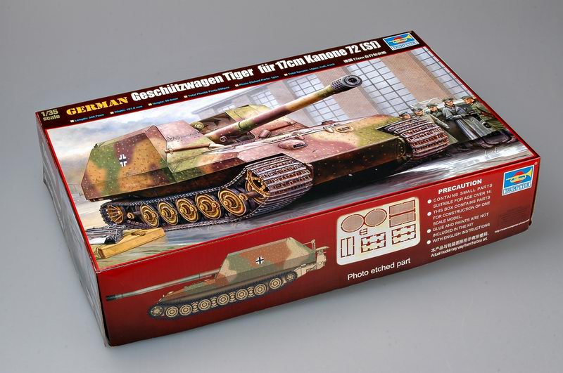 1/35 German Geschutzwagen Tiger fur 17cm Kanone 72 - Hobby Sense