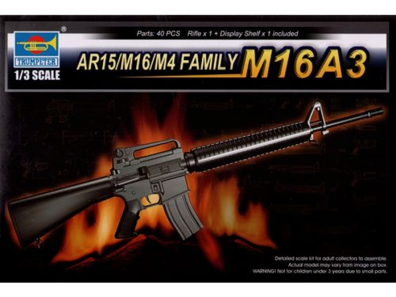 1/3 AR15/M16/M4 FAMILY-M16A3 with Display Shelf - Hobby Sense
