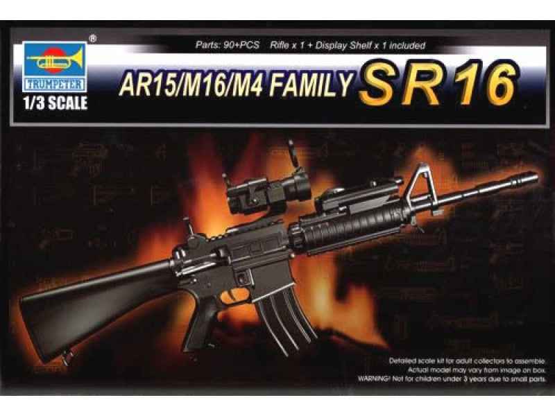 1/3 AR15/M16/M4 FAMILY-SR16 with Display Shelf - Hobby Sense