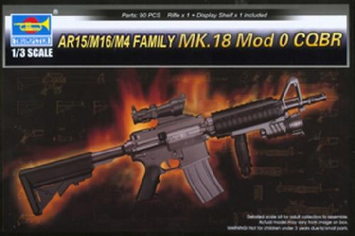 1/3 AR15/M16/M4 FAMILY-MK.18 Mod 0 CQBR with Display Shelf - Hobby Sense