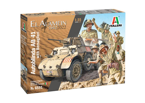 1/35 Autoblinda AB 41 with Bersaglieri El Alamein - Hobby Sense