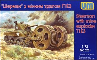 Sherman with mine exploder T1E3 - Hobby Sense