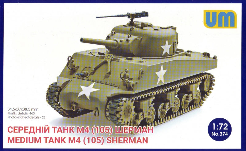 Medium tank M4 (105) - Hobby Sense