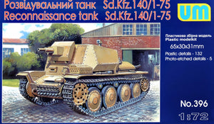 Sd.Kfz.140/1-75 WWII German reconnaissance tank - Hobby Sense