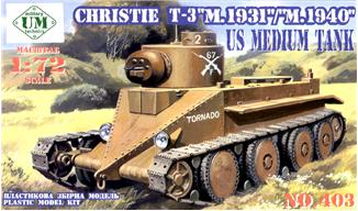Christie T-3 tank - Hobby Sense