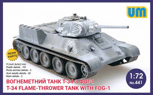 T-34 flame-thrower tank with FOG-1 - Hobby Sense