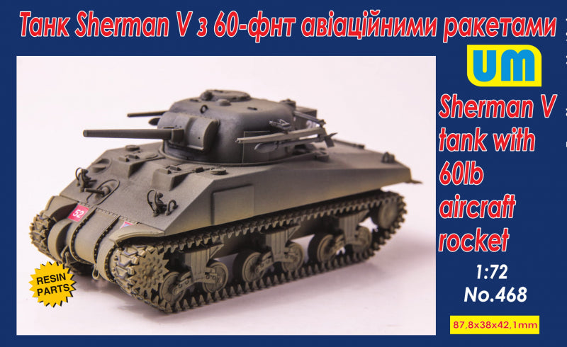 1/72 Sherman V tank with 60lb aircraft rocket - Hobby Sense