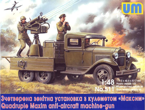 Quadruple Maxim AA MG on GAZ-AA chassis - Hobby Sense