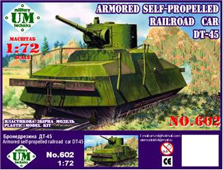 Armored self-propelled railroad car DT-45 - Hobby Sense