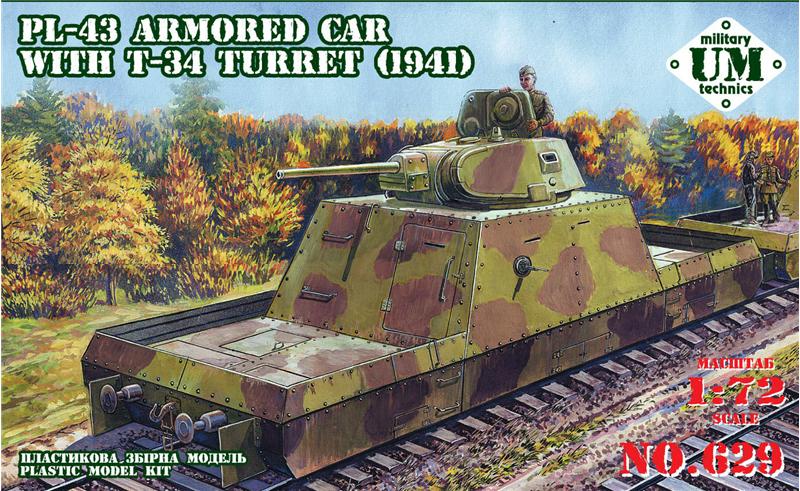 PL-43 armored car with T-34 turret, 1941 year - Hobby Sense