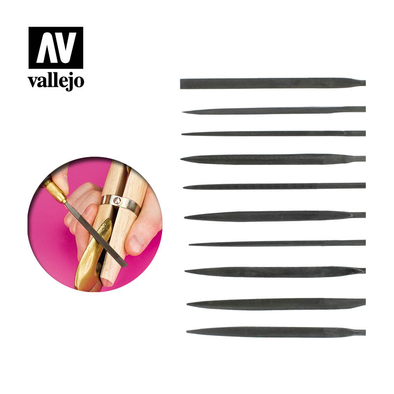 Set of 10 Needle Files - Hobby Sense