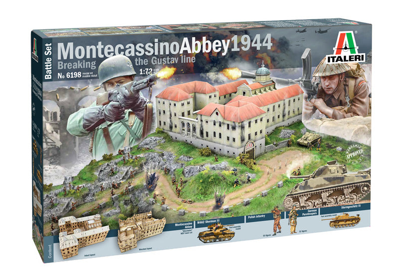 1/72 Montecassino Abbey 1944 Breaking the Gustav Line - Battle Set - Hobby Sense