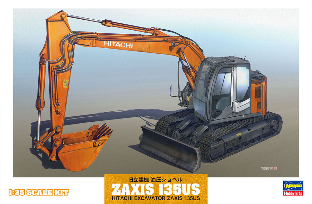 1/35 Hitachi Z Axis135 US Excavator Construction Machinery - Hobby Sense