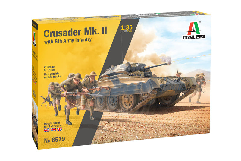 1/35 Crusader Mk. II with 8th Army Infantry - Hobby Sense